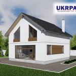 Двоповерховий будинок з сіп панелей. Проект SIP ДІМ #46 UKRPANEL