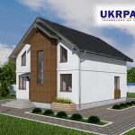 Двоповерховий будинок з сіп панелей. Проект SIP ДІМ #46 UKRPANEL