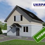 Двоповерховий будинок з сіп панелей. Проект SIP ДІМ #50 UKRPANEL