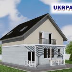 Двоповерховий будинок з сіп панелей. Проект SIP ДІМ #50 UKRPANEL