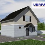 Двоповерховий будинок з сіп панелей. Проект SIP ДІМ #50 UKRPANEL