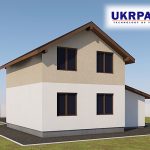 Каркасний будинок з сіп панелей. Проект SIP ДІМ #83 UKRPANEL