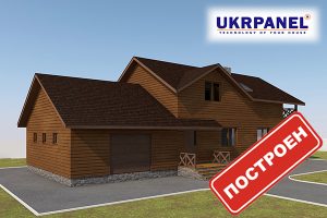 Двоповерховий будинок з сіп панелей. Проект SIP ДІМ #85 UKRPANEL