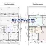 Двоповерховий будинок з сіп панелей. Проект Оболонь