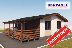 Одноповерховий будинок з сіп панелей. Проект SIP ДІМ #77 UKRPANEL