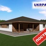 Одноповерховий будинок з сіп панелей. Проект SIP ДІМ #97 UKRPANEL