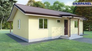 Одноповерховий будинок з сіп панелей. Проект Сонячний