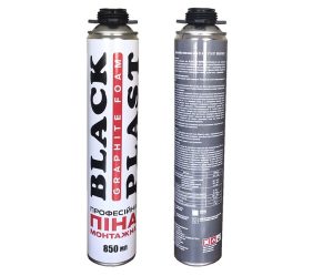 Монтажна піна BLACK PLAST Graphite 850ml