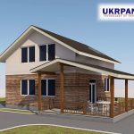 Двоповерховий будинок з сіп панелей. Проект SIP ДІМ #82 UKRPANEL
