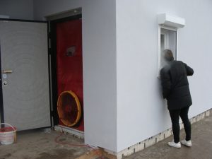 ᐉ Тест на герметичність будинку з сіп панелей. UKRPANEL. blower door test