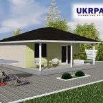 Одноповерховий будинок з сіп панелей. Проект SIP ДІМ #51 UKRPANEL