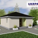 Одноповерховий будинок з сіп панелей. Проект SIP ДІМ #51 UKRPANEL