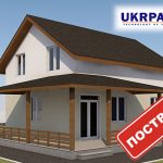 Двоповерховий будинок з сіп панелей. Проект SIP ДІМ #55 UKRPANEL
