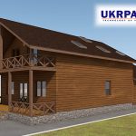 Двоповерховий будинок з сіп панелей. Проект SIP ДІМ #85 UKRPANEL