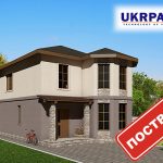 Двоповерховий будинок з сіп панелей. Проект SIP ДІМ #90 UKRPANEL