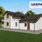 Двоповерховий будинок з сіп панелей. Проект SIP ДІМ #91 UKRPANEL