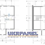 Двоповерховий будинок з сіп панелей. Проект "Авіатор" UKRPANEL