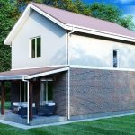 Двоповерховий будинок з сіп панелей. Проект Оболонь