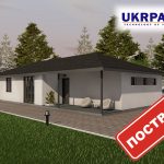Одноповерховий будинок з сіп панелей. Проект SIP ДІМ #100 UKRPANEL