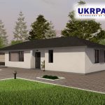 Одноповерховий будинок з сіп панелей. Проект SIP ДІМ #100 UKRPANEL