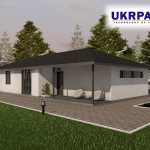 Одноповерховий будинок з сіп панелей. Проект SIP ДІМ #100 UKRPANEL