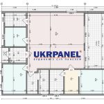 Одноповерховий будинок з сіп панелей. Проект "Казка-180" UKRPANEL