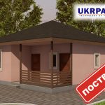 Одноповерховий будинок з сіп панелей. Проект SIP ДІМ #102 UKRPANEL