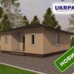 Одноповерховий будинок з сіп панелей. Проект SIP ДІМ #103 UKRPANEL