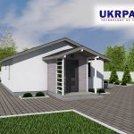 Одноповерховий будинок з сіп панелей. Проект SIP ДІМ #42 UKRPANEL
