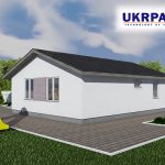 Одноповерховий будинок з сіп панелей. Проект SIP ДІМ #42 UKRPANEL