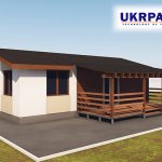 Одноповерховий будинок з сіп панелей. Проект SIP ДІМ #77 UKRPANEL