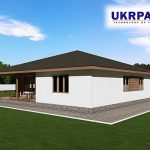 Одноповерховий будинок з сіп панелей. Проект SIP ДІМ #97 UKRPANEL