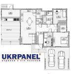 Одноповерховий будинок з сіп панелей. Проект "Полтава" UKRPANEL