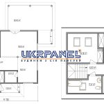 Двоповерховий будинок з сіп панелей. Проект SIP ДІМ #82 UKRPANEL